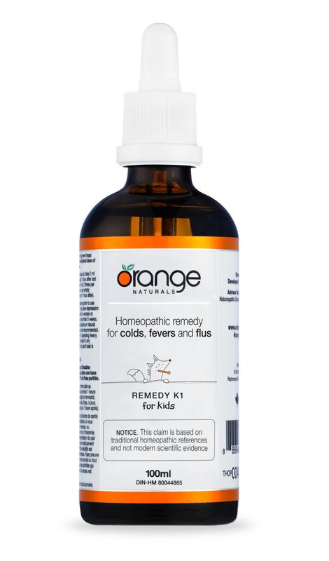 ORANGE REMEDY K1 (FORMERLY COLD + FLU) HOMEOPATHIC (KIDS) 100ML