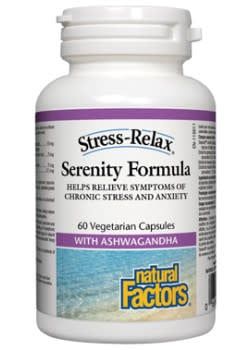 NATURAL FACTORS STRESS RELAX SERENITY FORMULA 60 VEGICAPS