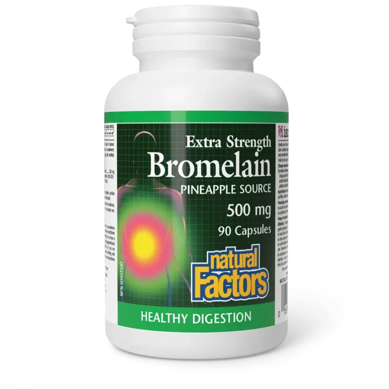 NATURAL FACTORS BROMELAIN EXTRA STRENGTH 500MG 90 CAPS
