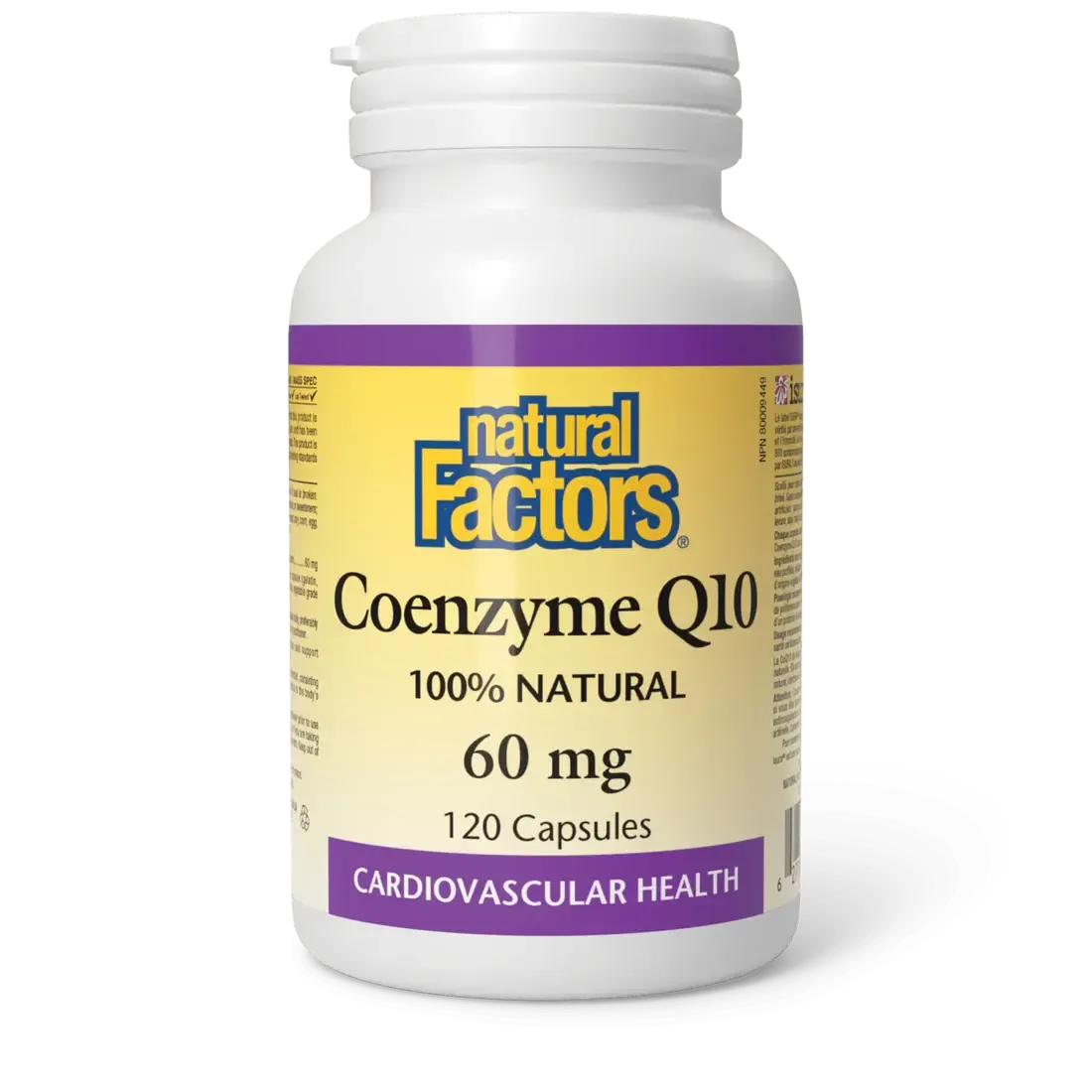 NATURAL FACTORS COQ10 60MG 120 VEGICAPS