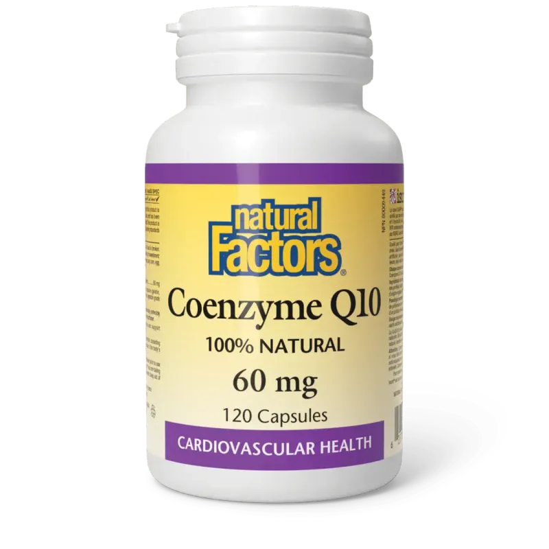 NATURAL FACTORS COQ10 60MG 120 VEGICAPS