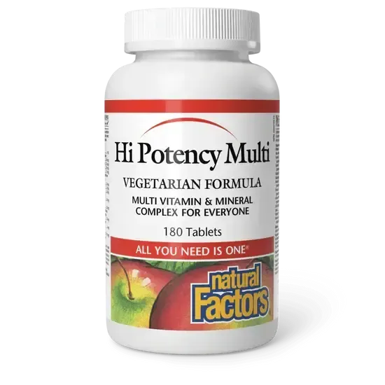 NATURAL FACTORS HI POTENCY MULTI 90 TABS