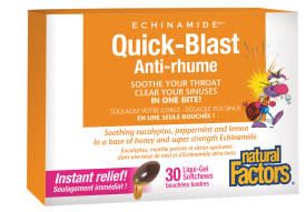 NATURAL FACTORS ECHINAMIDE QUICK-BLAST 30 CHEWABLE SOFTGELS NATURAL FACTORS ECHINAMIDE QUICK-BLAST 30 CHEWABLE SOFTGELS