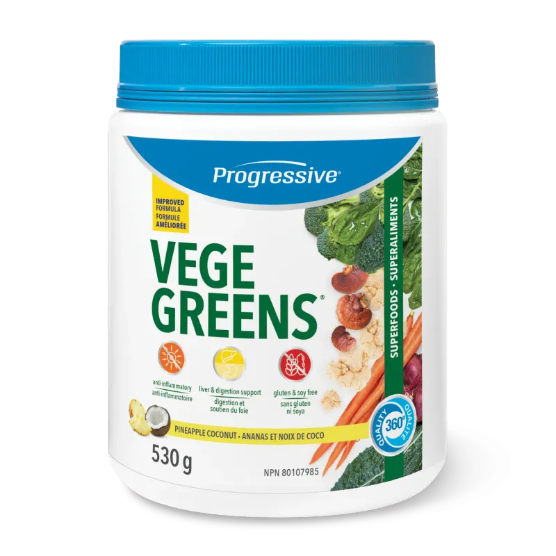 PROGRESSIVE VEGE GREENS PINEAPPLE COCONUT 530G