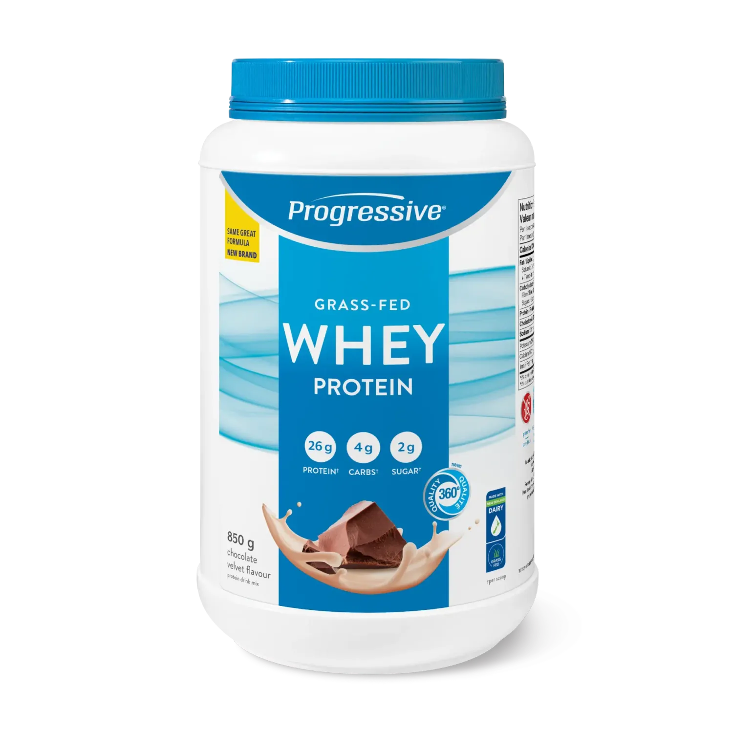 PROGRESSIVE GRASS FED WHEY PROTEIN CHOCOLATE  850G