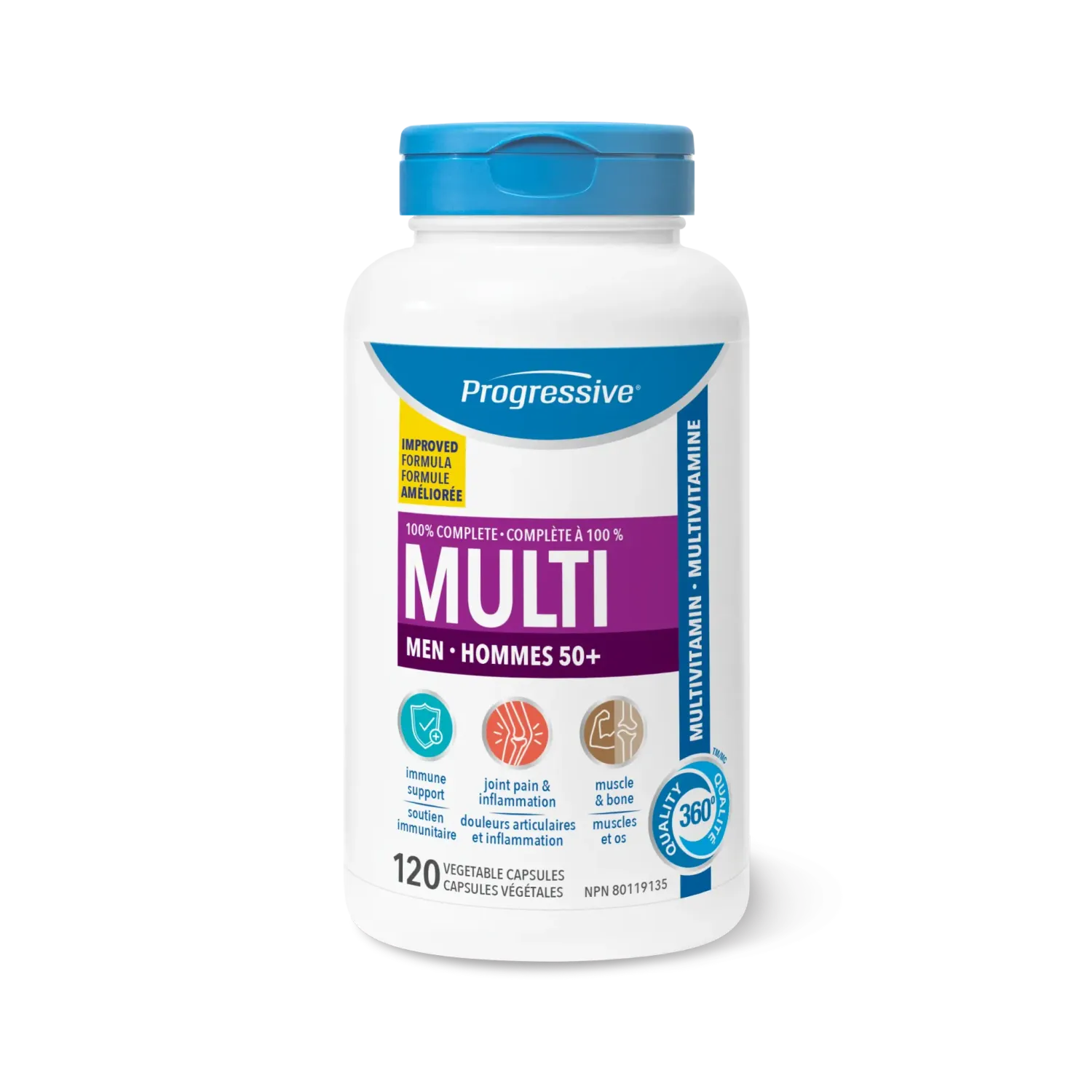PROGRESSIVE MULTI FOR MEN 50+ 120 VEGICAPS