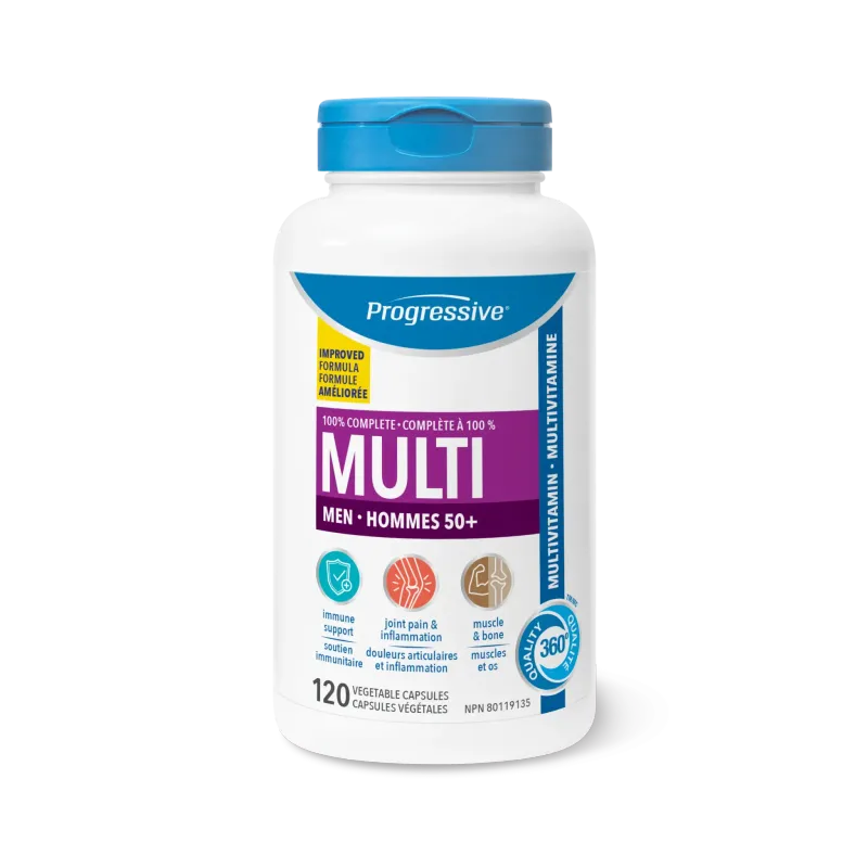 PROGRESSIVE MULTI FOR MEN 50+ 120 VEGICAPS