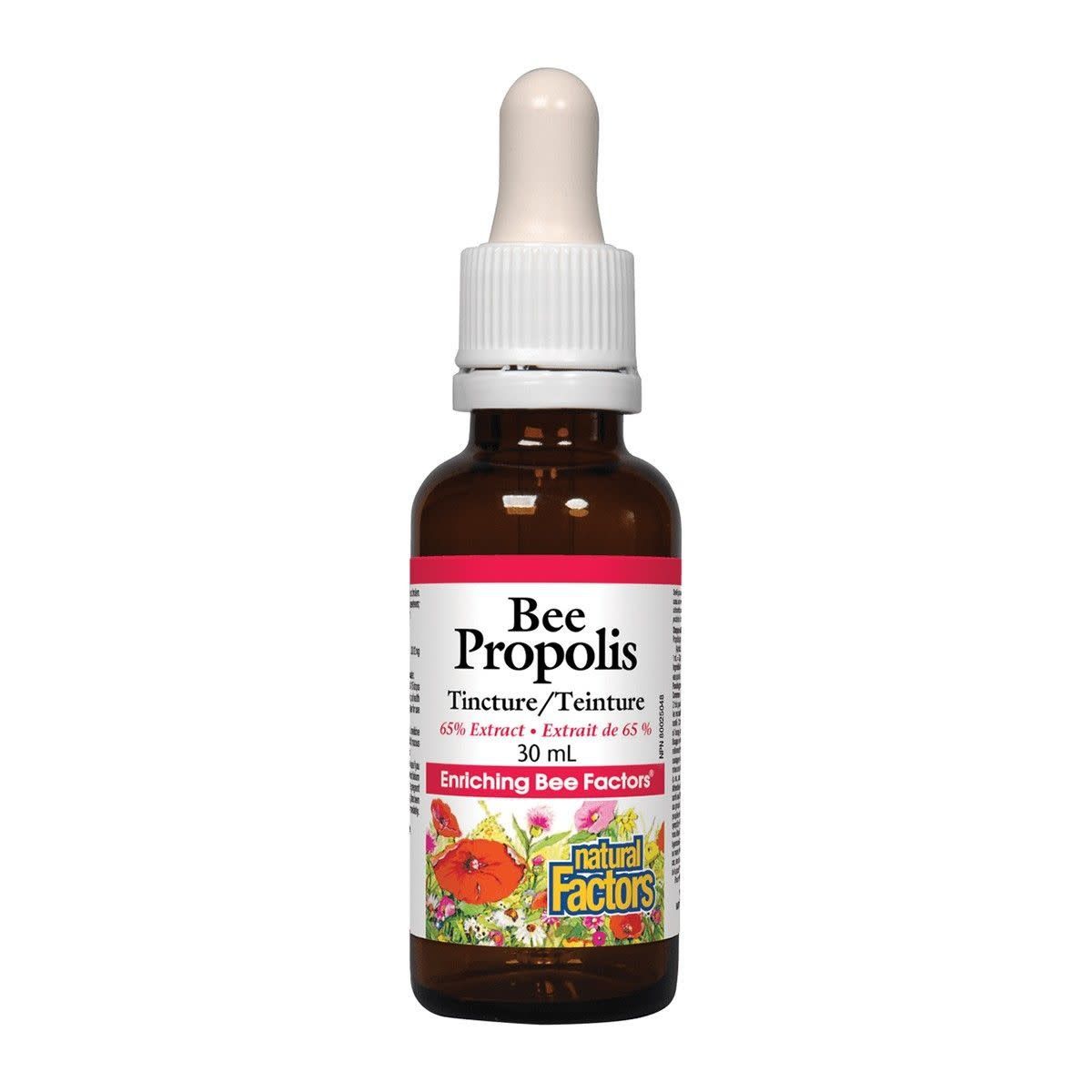 NATURAL FACTORS BEE PROPOLIS TINCTURE 65% EXTRACT 30ML