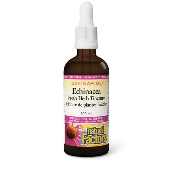 NATURAL FACTORS ECHINAMIDE ANTI-COLD FRESH HERB TINCTURE 100ML