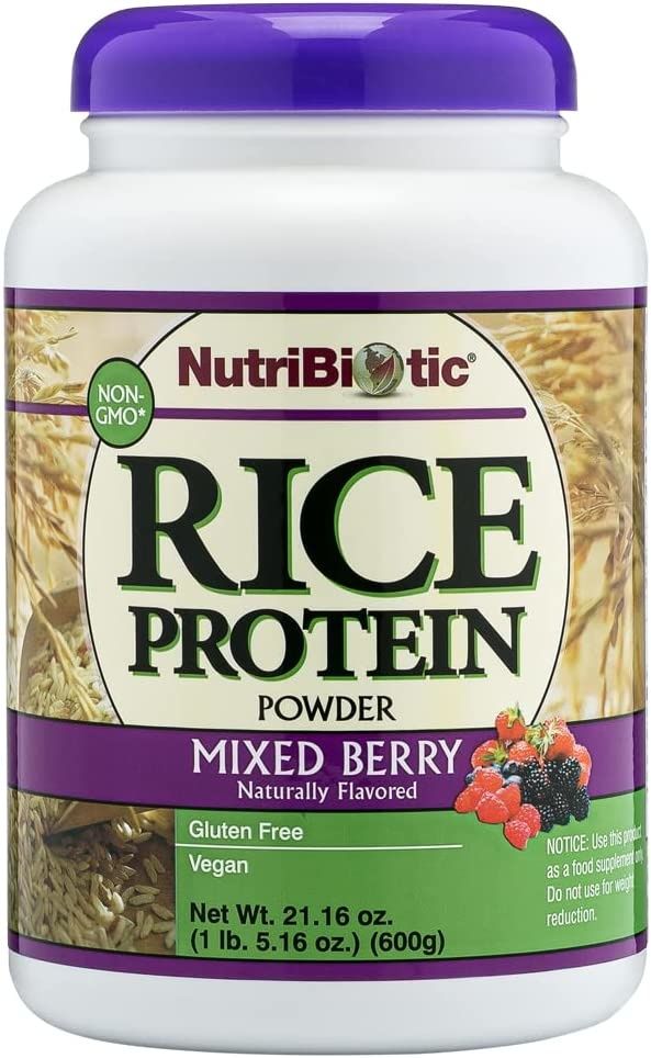 NUTRIBIOTIC RICE PROTEIN MIXED BERRY 600G