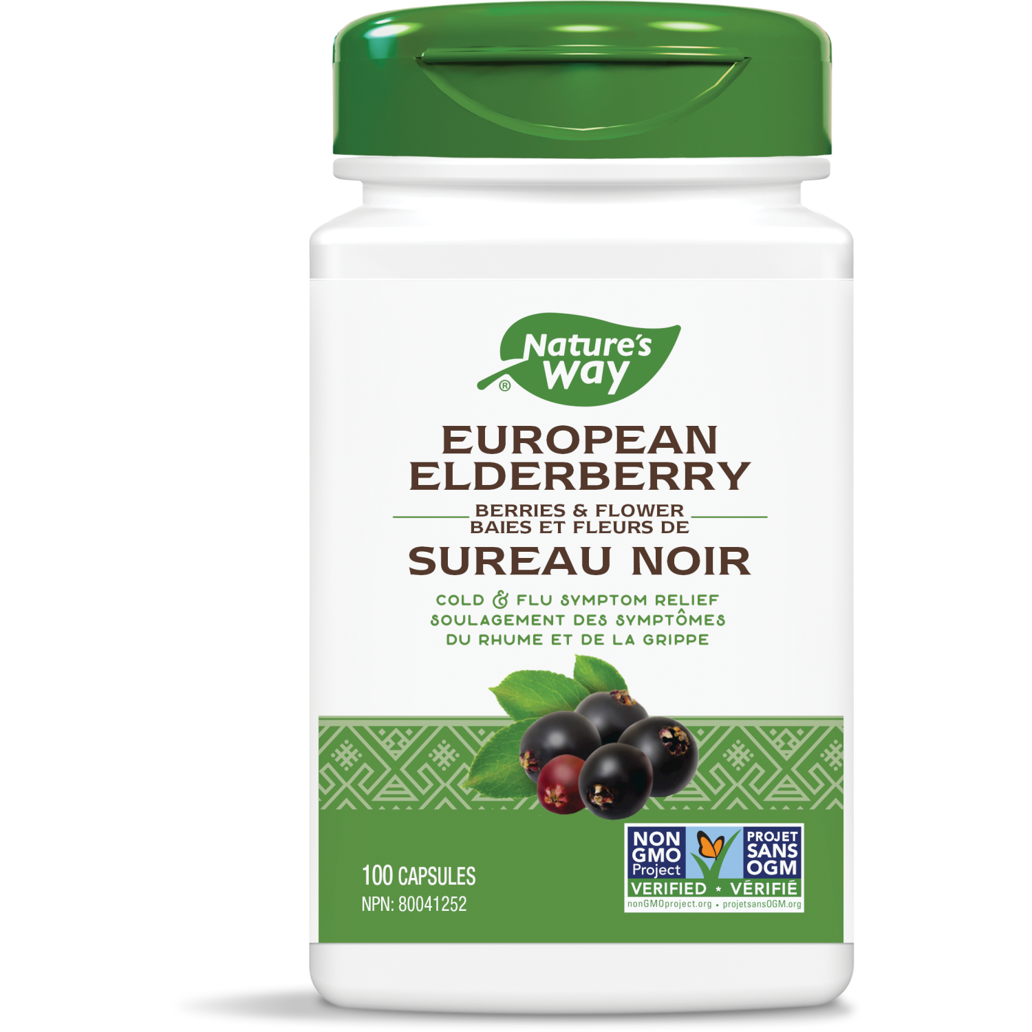 NATURE'S WAY (EUROPEAN) ELDERBERRY 100 CAPS
