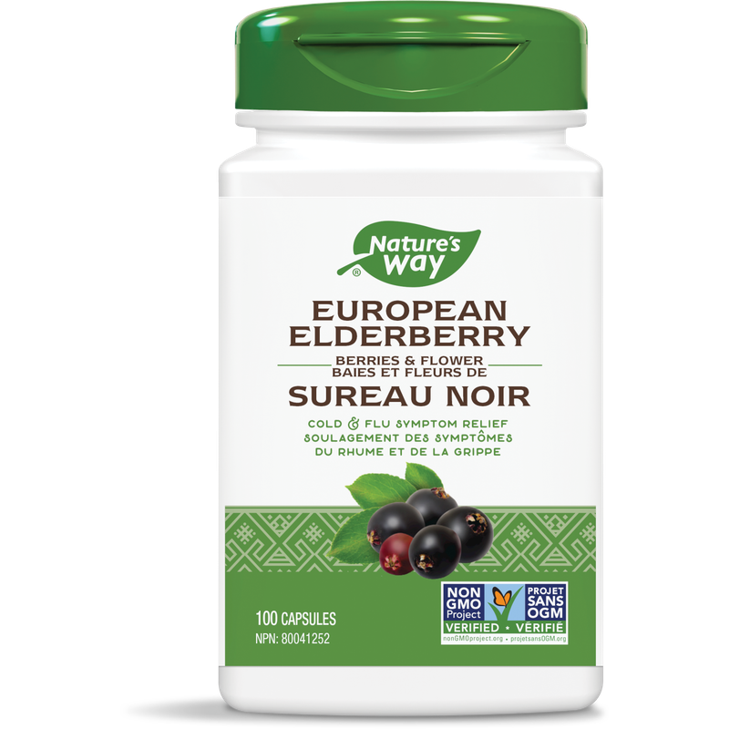 NATURE'S WAY (EUROPEAN) ELDERBERRY 100 CAPS