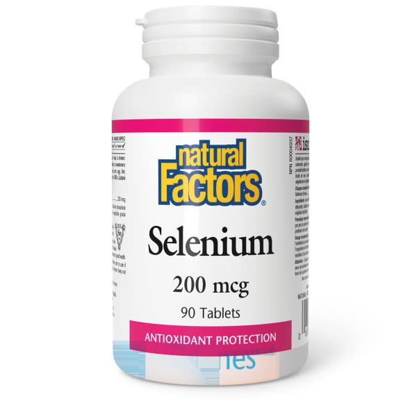 NATURAL FACTORS SELENIUM 200MCG 90 TABS
