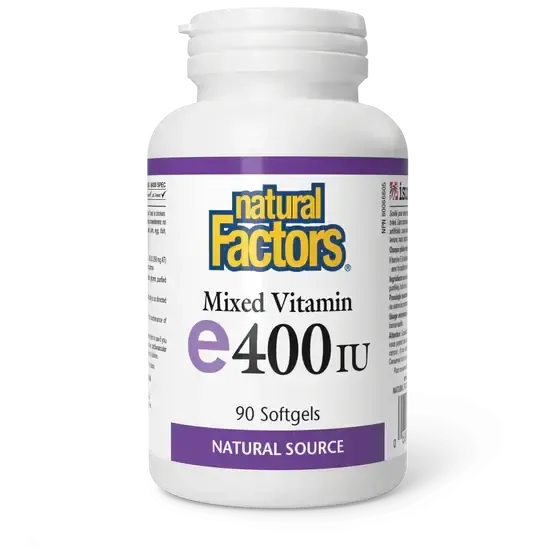 NATURAL FACTORS MIXED VITAMIN E 400 IU 90 SOFTGELS