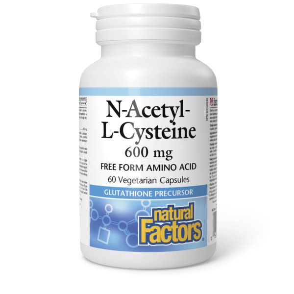 NATURAL FACTORS N-ACETYL L-CYSTEINE (NAC) 600MG 60 VEGICAPS