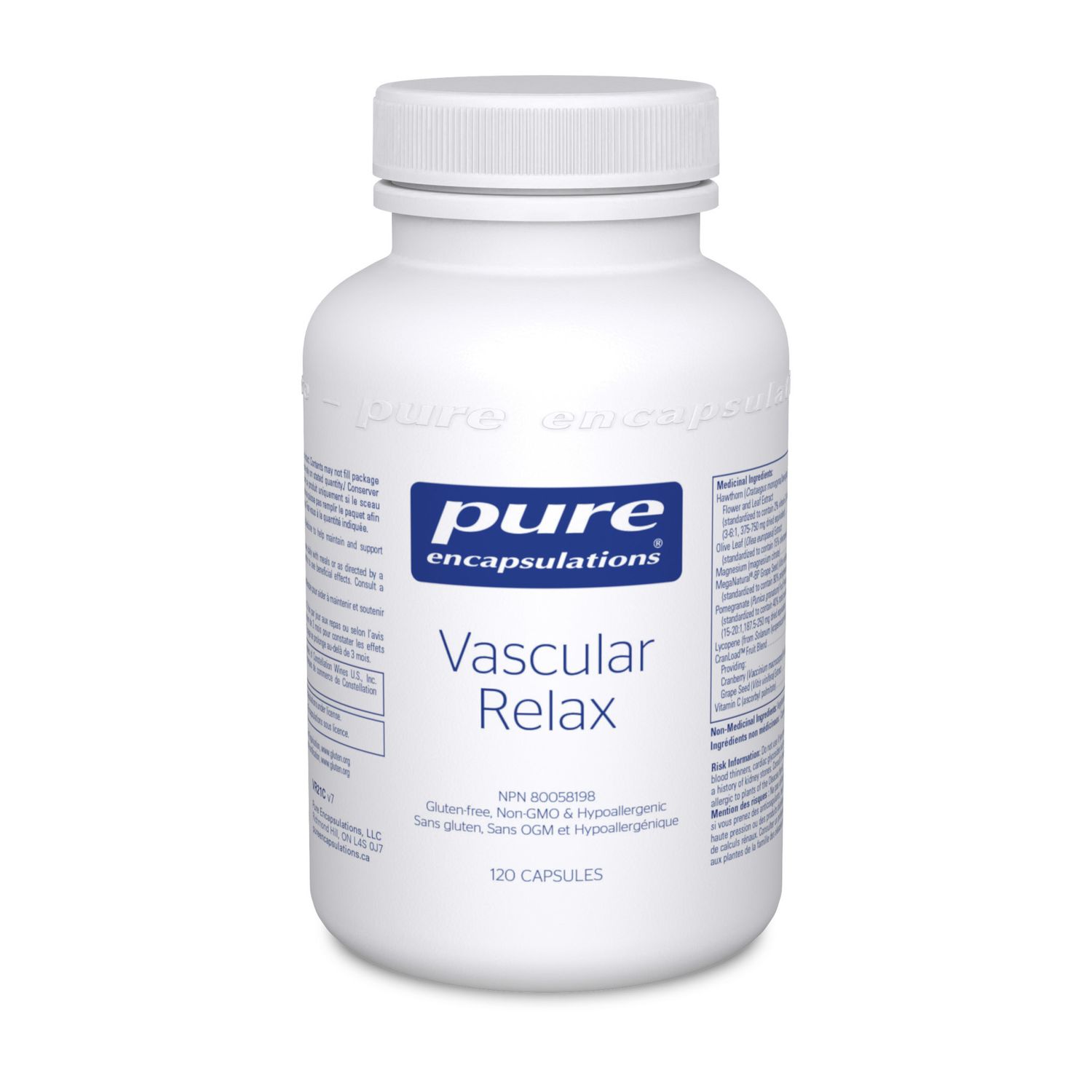 PURE ENCAPSULATIONS VASCULAR RELAX 120 VEGICAPS