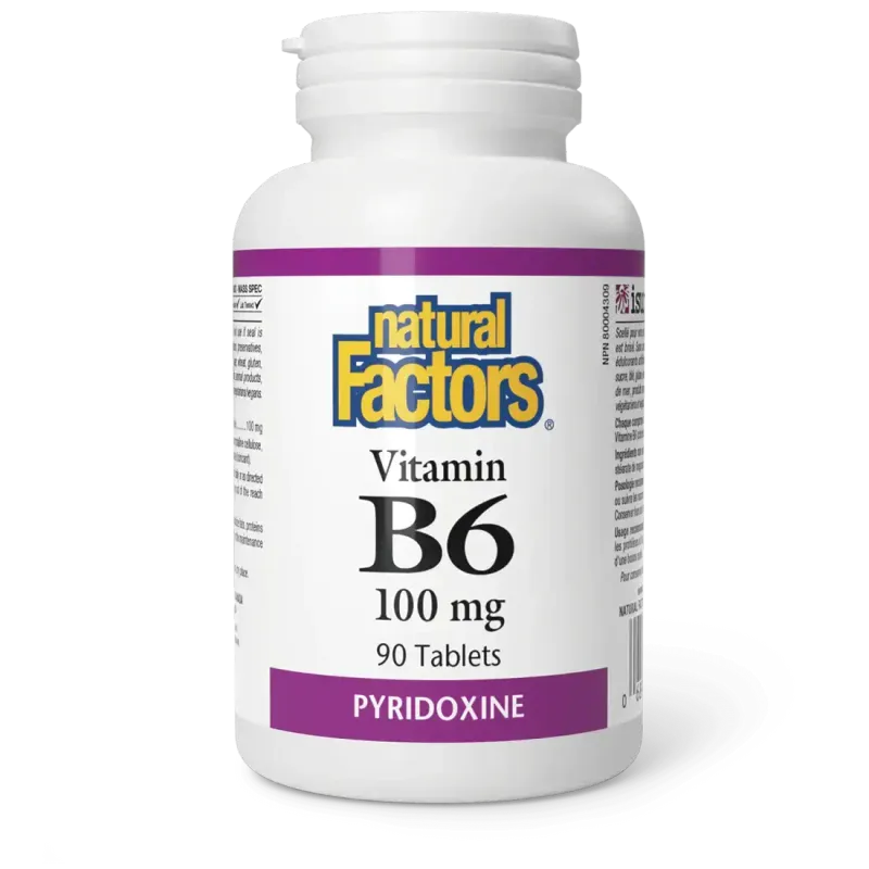 NATURAL FACTORS B6 100MG 90 CAPS