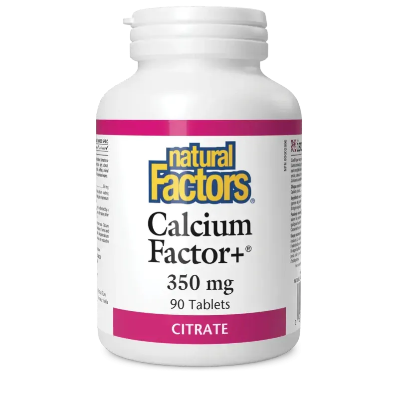 NATURAL FACTORS CALCIUM FACTOR + 350MG (CITRATE) 90 TABS
