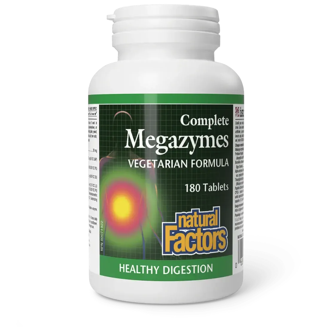 NATURAL FACTORS COMPLETE MEGAZYME VEGETARIAN FORMAULA 180 TABS