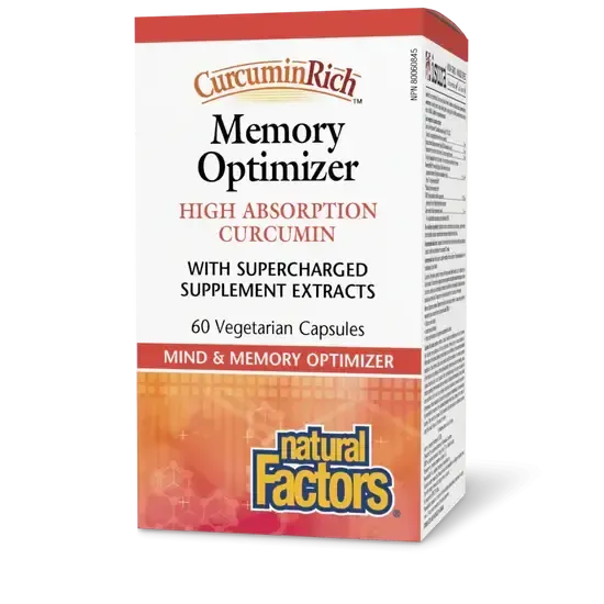 NATURAL FACTORS MEMORY OPTIMIZER HIGH ABSORPTION CURCUMIN 60 VCAPS