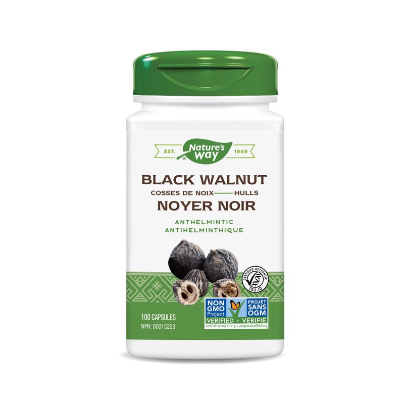 NATURE'S WAY BLACK WALNUT HULLS 100 VEGICAPS