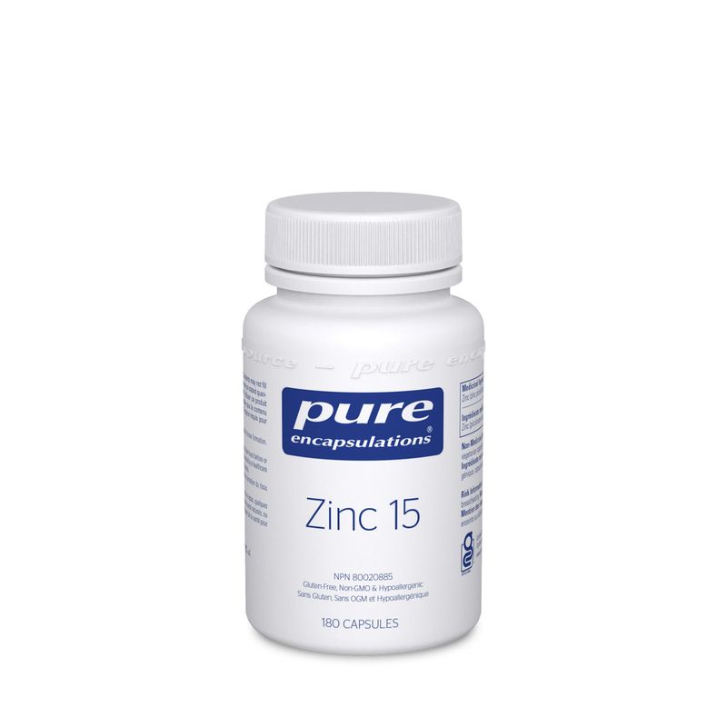 PURE ENCAPSULATIONS ZINC 15MG 180 VEGICAPS