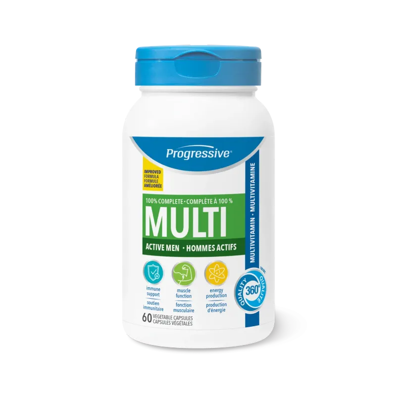 PROGRESSIVE MULTI FOR ACTIVE MEN 60 VEGICAPS