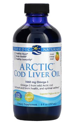 NORDIC NATURALS ARCTIC COD LIVER OIL 237ML ORANGE