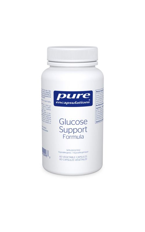 PURE ENCAPSULATIONS GLUCOSE SUPPORT FORMULA 60 VEGICAPS