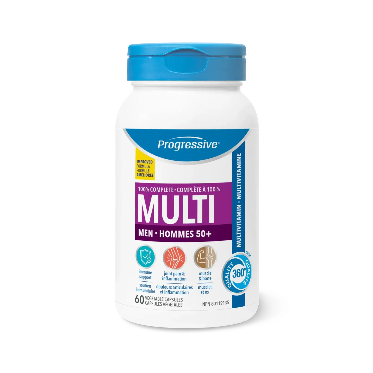 PROGRESSIVE MULTI FOR MEN 50+ 60 VEGICAPS