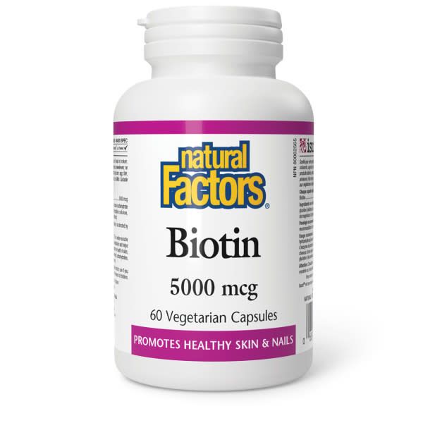 NATURAL FACTORS BIOTIN 5000MCG 60 VEGICAPS