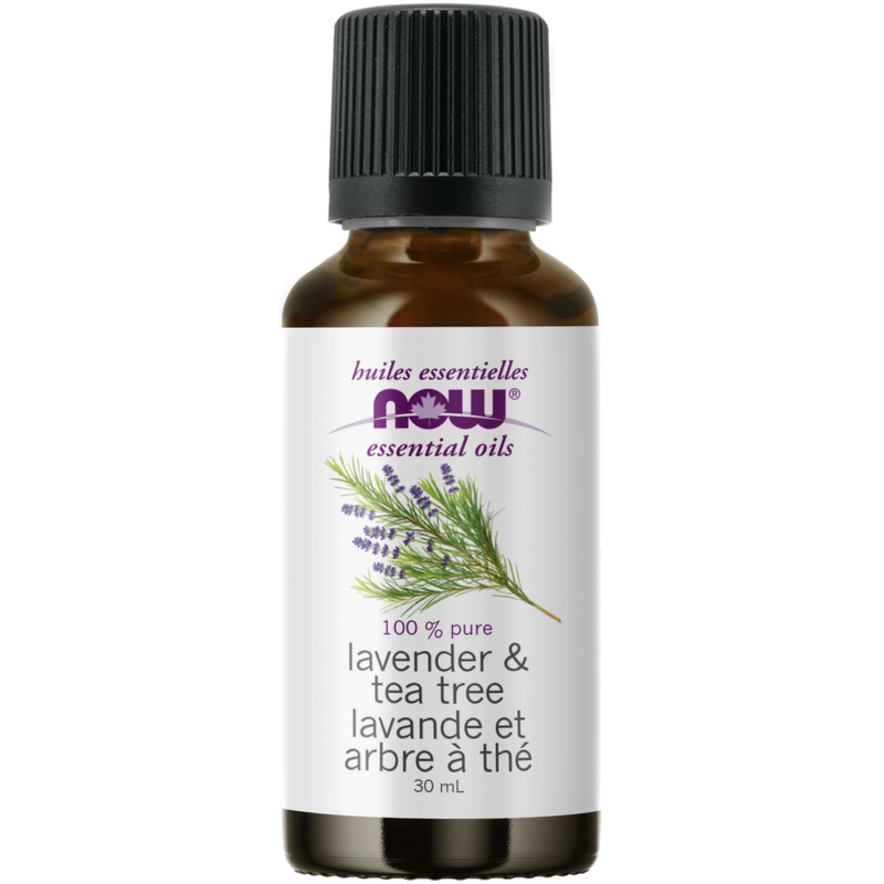 NOW LAVENDER &amp; TEA TREE ESSENTIAL OIL 30ML