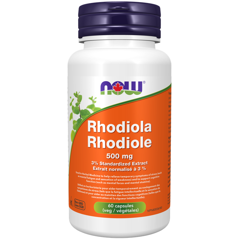 NOW RHODIOLA 500MG 60 VEGICAPS