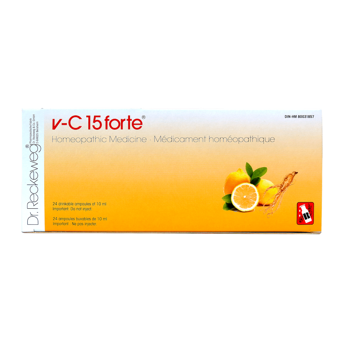RECKEWEG V-C 15 FORTE 12 AMPOULES