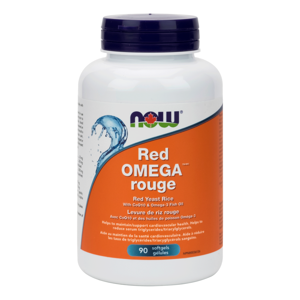 NOW RED OMEGA (RED YEAST RICE) 90 SOFTGELS