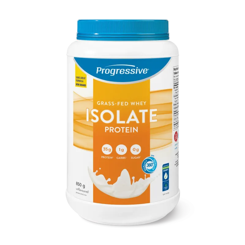 PROGRESSIVE GRASS FED WHEY ISOLATE PROTEIN - UNFLAVOURED - 850G