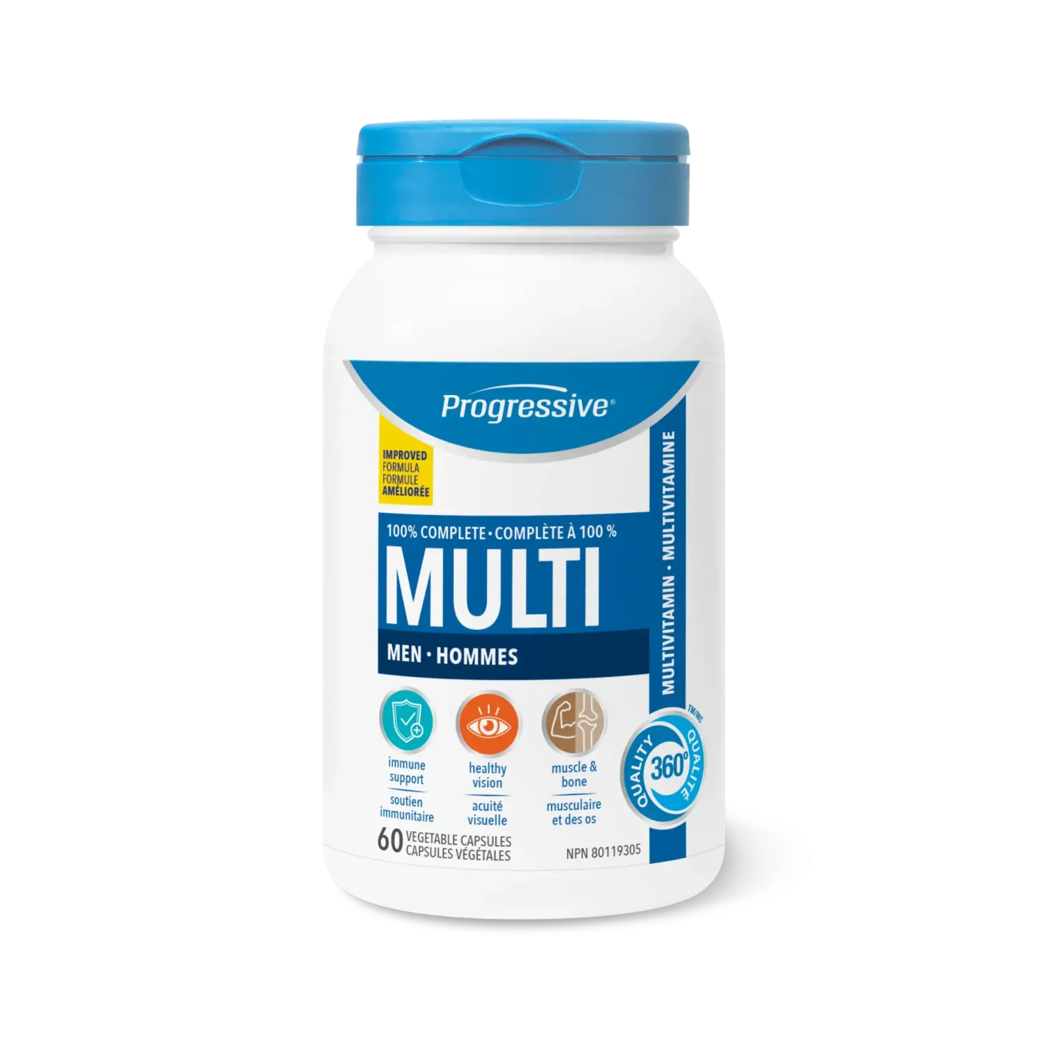 PROGRESSIVE MULTI FOR ADULT MEN 60 VEGICAPS
