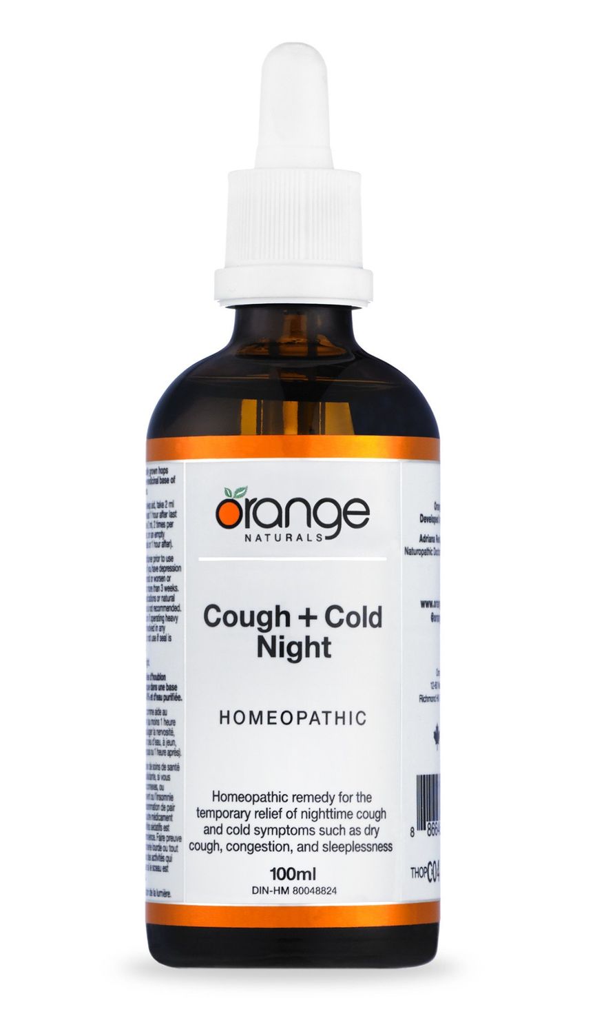 ORANGE COUGH + COLD NIGHT HOMEOPATHIC 100ML