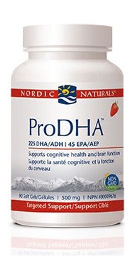 NORDIC NATURALS PRO DHA STRAWBERRY 90 SOFTGELS