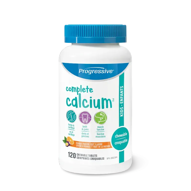PROGRESSIVE COMPLETE CALCIUM FOR KIDS 120 CHEWABLE TABS