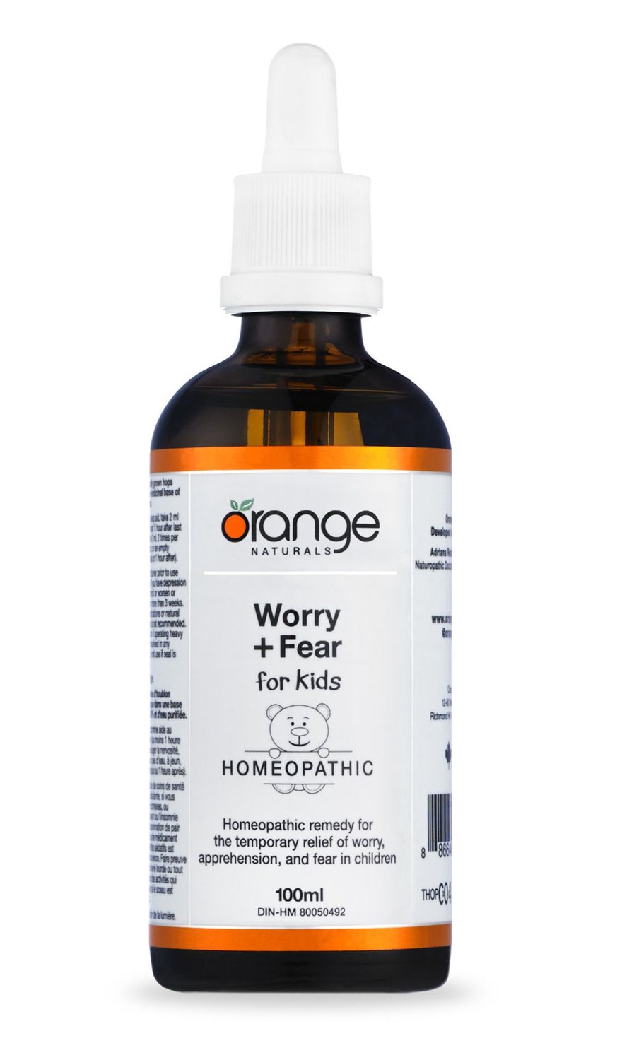 ORANGE WORRY + FEAR HOMEOPATHIC (KIDS) 100ML