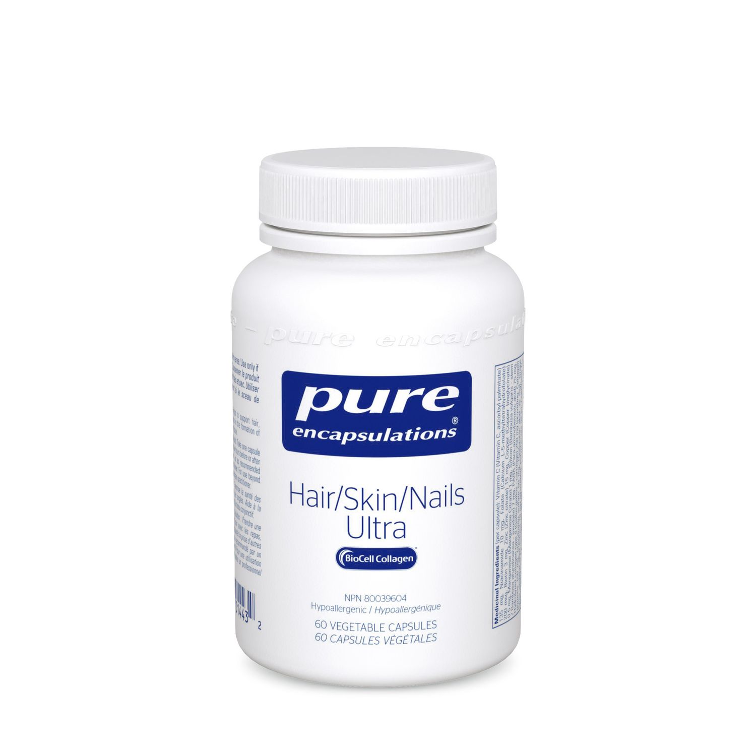 PURE ENCAPSULATIONS HAIR/SKIN/NAILS ULTRA 60 VEGICAPS
