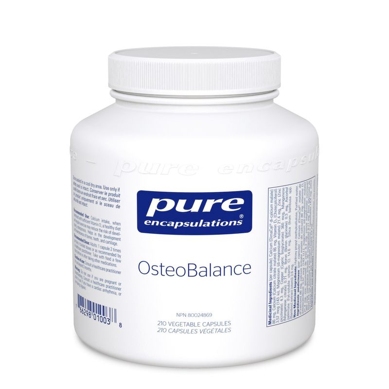 PURE ENCAPSULATIONS OSTEOBALANCE 210 CAPS