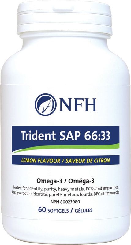 NFH TRIDENT SAP 66:33 LEMON 60 SOFTGELS