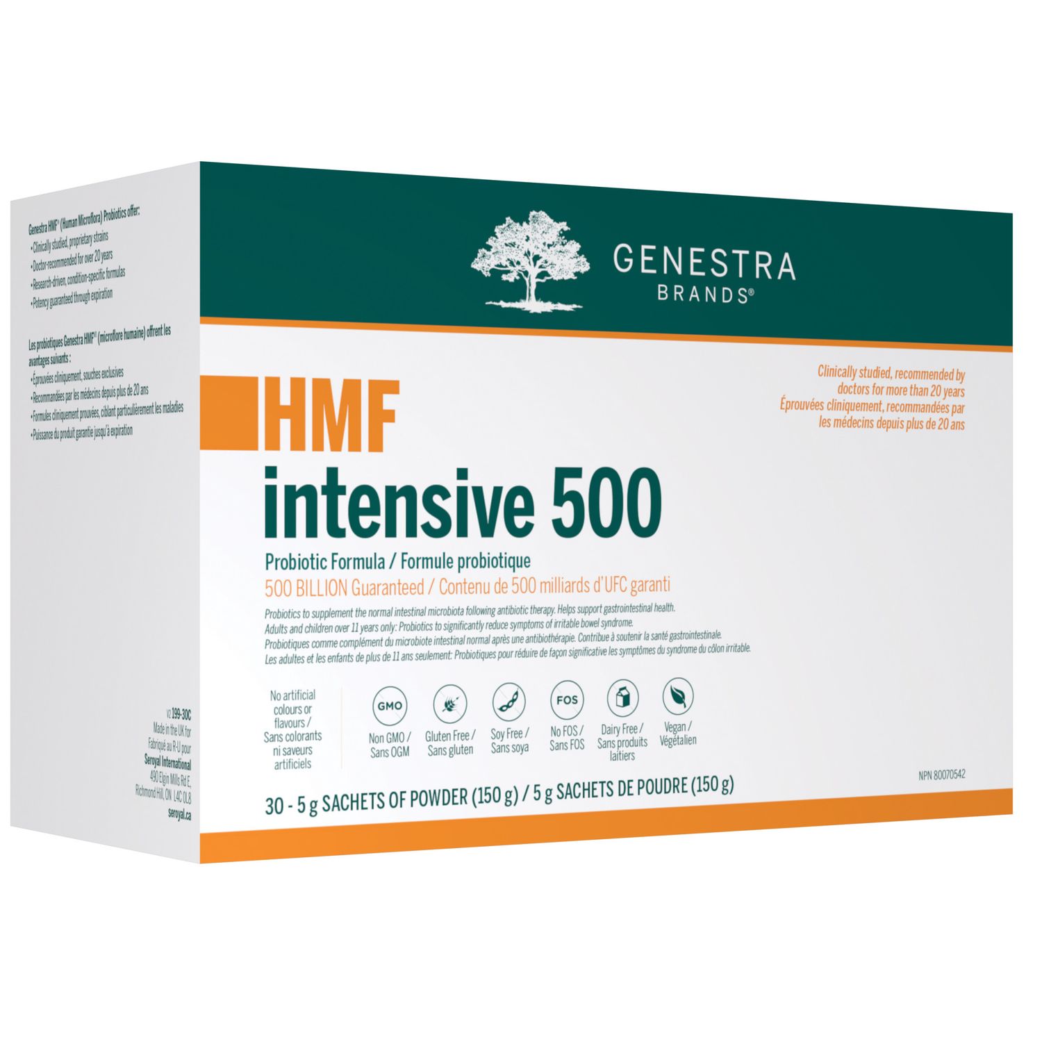 GENESTRA HMF INTENSIVE 500 30 SACHETS