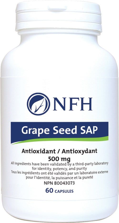 NFH GRAPE SEED SAP (500MG) 60 VEGICAPS