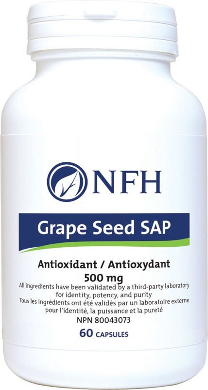 NFH GRAPE SEED SAP (500MG) 60 VEGICAPS