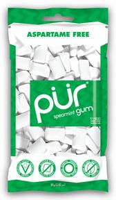 PUR GUM SPEARMINT BAG 80G