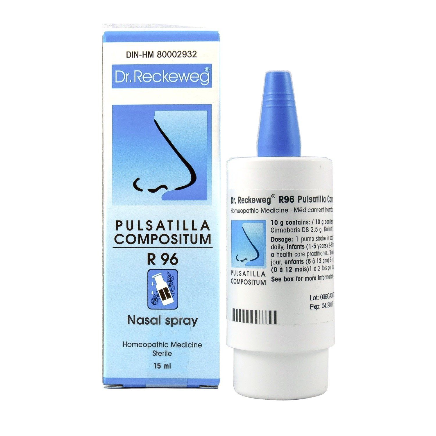 RECKEWEG R96 PULSATILLA COMPOSITUM NASAL SPRAY 15ML