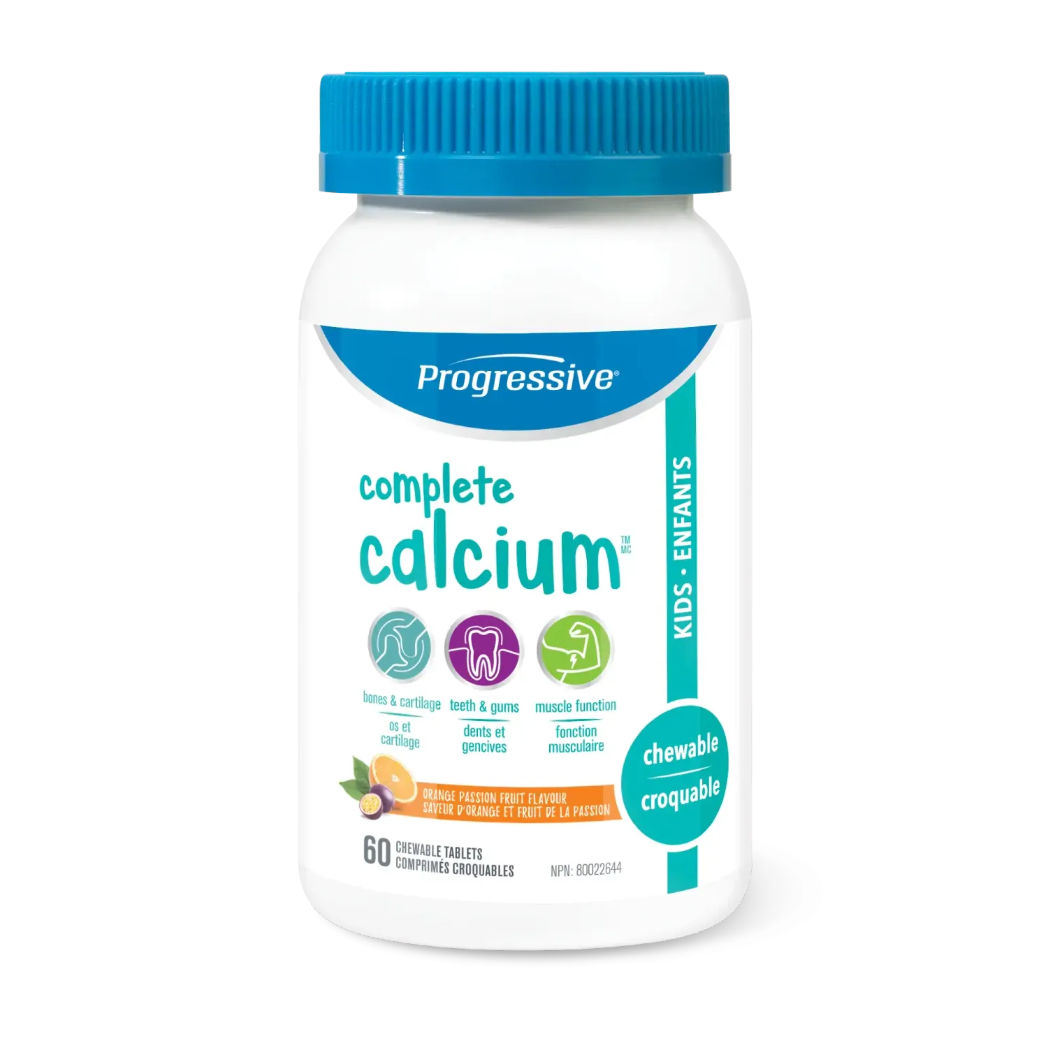 PROGRESSIVE COMPLETE CALCIUM FOR KIDS 60 CHEWABLE TABS